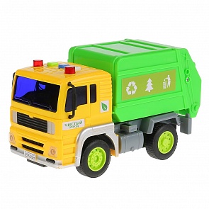 Инерционная машина - Мусоровоз, 17 см, свет, звук (Технопарк, WY520A (36)sim)